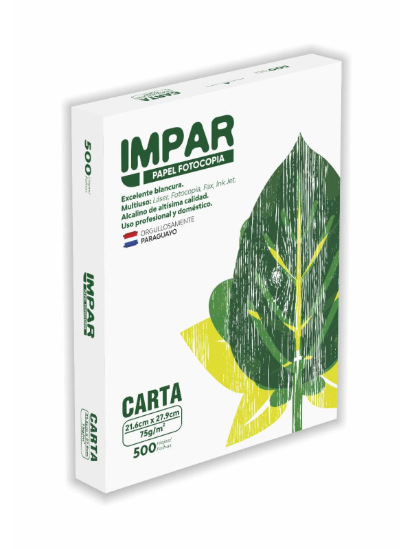 Resma papel Carta 75 Grs (Caja x10) IMPAR